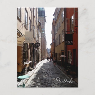 Stockholm-straat Briefkaart