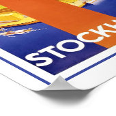 Stockholm Suède Europe Posters Vintage voyage (Coin)