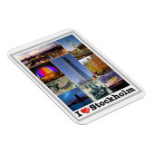 Stockholm - Suède - I Love - Magnet (Côté Droit)