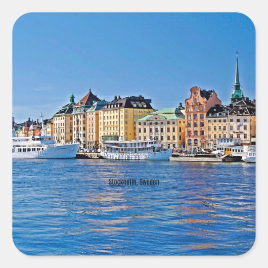 Stockholm, Sweden Vierkante Sticker (Voorkant)