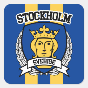 Stockholm Vierkante Sticker
