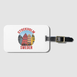 Stockholm Zweden Bagagelabel