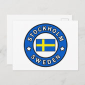 Stockholm Zweden Briefkaart (Voorkant / Achterkant)