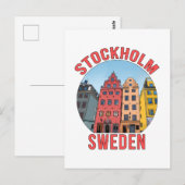Stockholm Zweden Briefkaart (Voorkant / Achterkant)