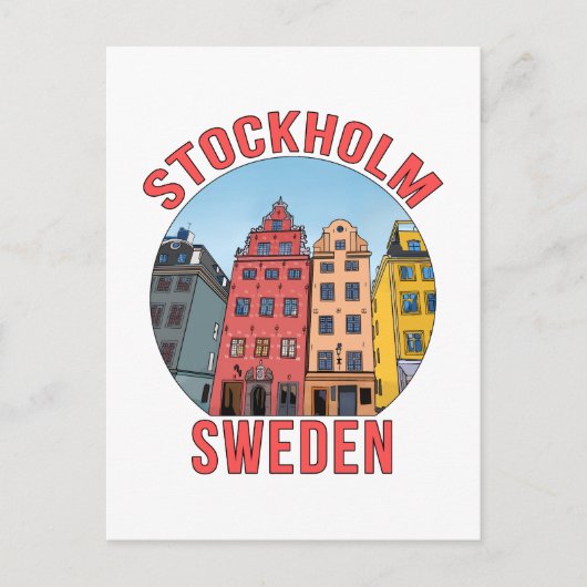 Stockholm Zweden Briefkaart (Voorkant)