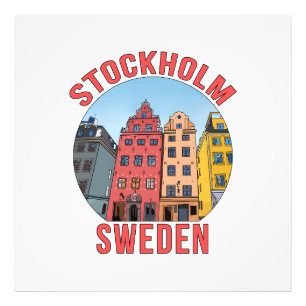 Stockholm Zweden Foto Afdruk