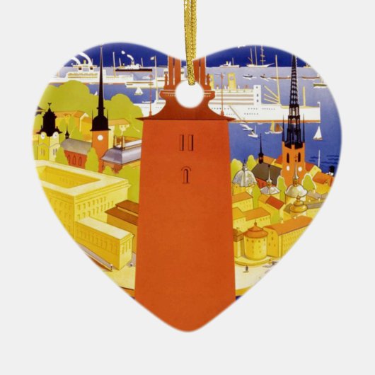  Stockholm Zweden Keramisch Ornament (Voorkant)