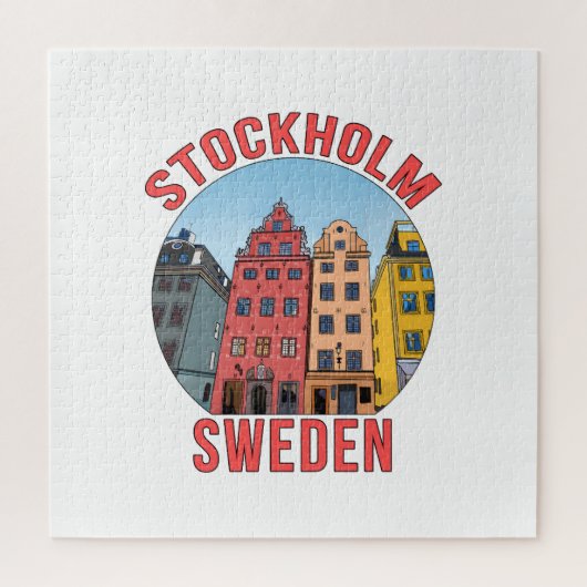 Stockholm Zweden Legpuzzel (Verticaal)