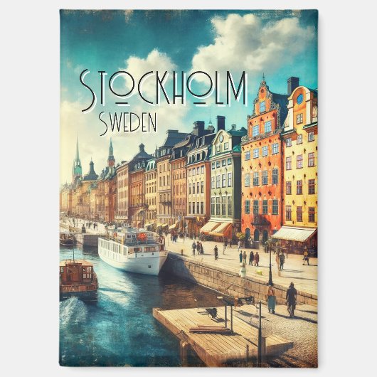 Stockholm, Zweden Magneet (Voorkant)