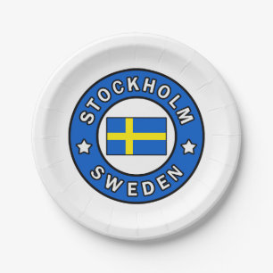 Stockholm Zweden Papieren Bordje