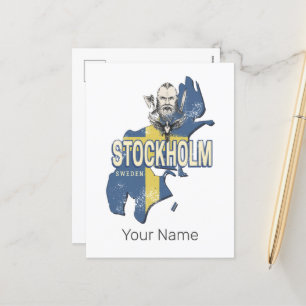 Stockholm Zweden Provincie Kaart  Souvenir