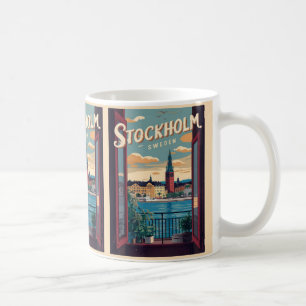 Stockholm Zweden Reizen Balkon uitzicht Geschenke Koffiemok