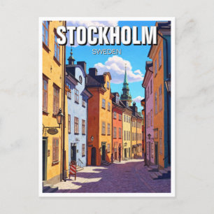 Stockholm Zweden Reizen Briefkaart