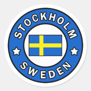 Stockholm Zweden Ronde Sticker