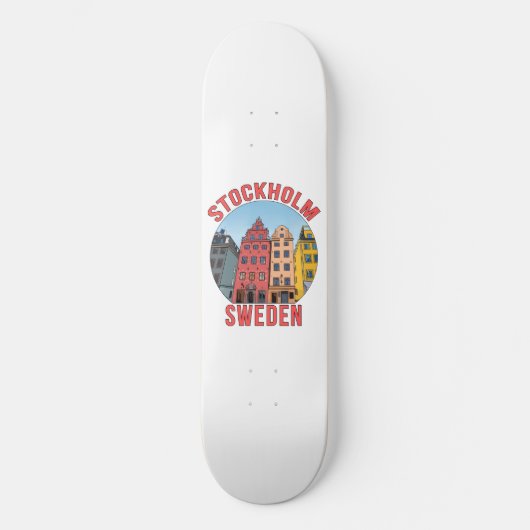 Stockholm Zweden Skateboard (Voorkant)