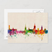 Stockholm Zweden Skyline Briefkaart (Voorkant / Achterkant)