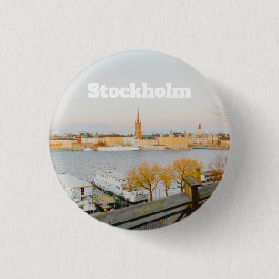 Stockholm, Zweden souvenir Ronde Button 3,2 Cm
