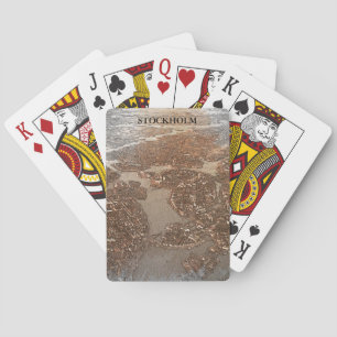 Stockholm Zweden Stad Uitzicht Sky Pokerkaarten