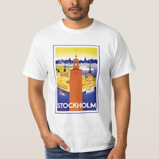  Stockholm Zweden T-shirt (Voorkant)