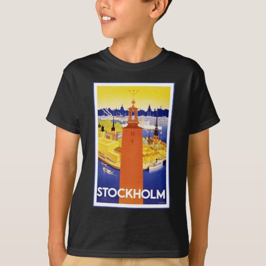 Stockholm Zweden T-shirt (Voorkant)