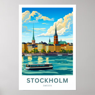 Stockholm Zweden Travel Print