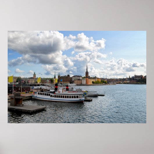 Stockholm Zweden uitzicht Poster (Voorkant)