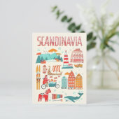 Stockholm Zweden vintage reizen scandinavië Briefkaart (Staand voorkant)