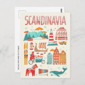Stockholm Zweden vintage reizen scandinavië Briefkaart (Voorkant / Achterkant)