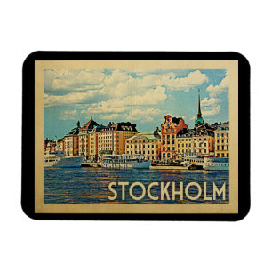 Stockholm Zweden Vintage Travel Magneet