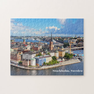 Stockholm, Zweedse oude historische stadsgebouwen Legpuzzel