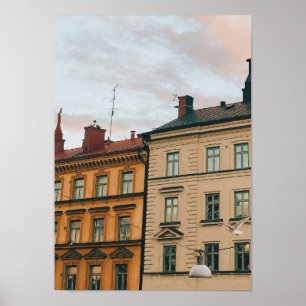 Stockholms stadsgezicht poster