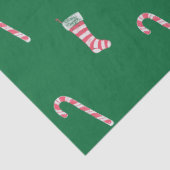 Stocking & Candy Cane Pattern Tissuepapier (Detail)