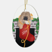 STOCKING STUFFER 2019 Chow chiot ornement (Gauche)