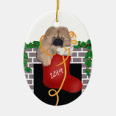 STOCKING STUFFER 2019 Chow chiot ornement (Devant)