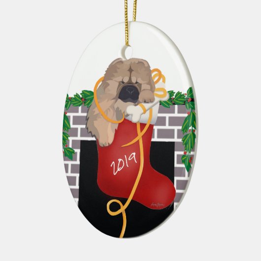 STOCKING STUFFER 2019 Chow puppy ornament (Links)