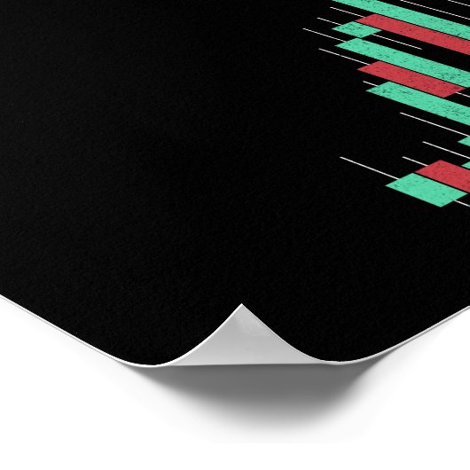 Stockkaart Quant QNT Coin Trading Crypto Token Poster (Hoek)