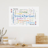 StockMarket Design Poster (Keuken)