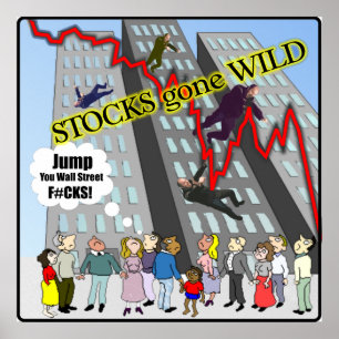 Stocks verdwenen Wild Wall Street Poster