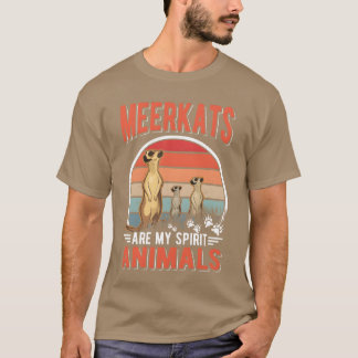 Stockstaartjes zijn mijn spirituele dieren retro t-shirt