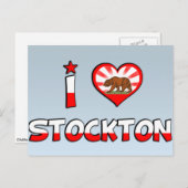 Stockton, CA Briefkaart (Voorkant / Achterkant)