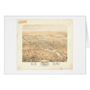 Stockton, CA Panoramic Map 1870 (1667A) - Ongerest