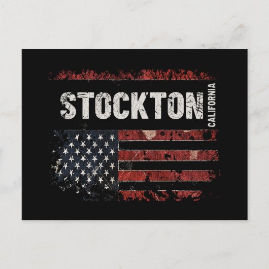 Stockton California Briefkaart (Voorkant)