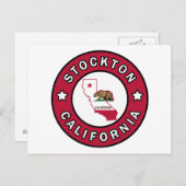 Stockton California Briefkaart (Voorkant / Achterkant)