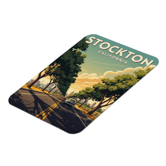 Stockton California Central Valley Magneet (Linkerzijde)