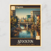 Stockton, Californie | Carte postale Vintage (Devant)