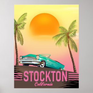 Stockton Californie États-Unis Affiche
