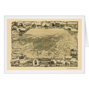 Stockton, carte panoramique de CA - 1895