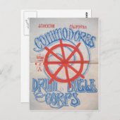Stockton Commodores Drum en Bugle Corps Briefkaart (Voorkant / Achterkant)