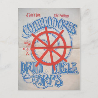 Stockton Commodores Drum en Bugle Corps Briefkaart