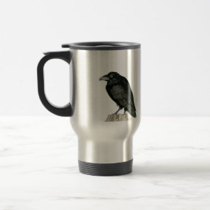 Stocky Raven Travel Mug Reisbeker